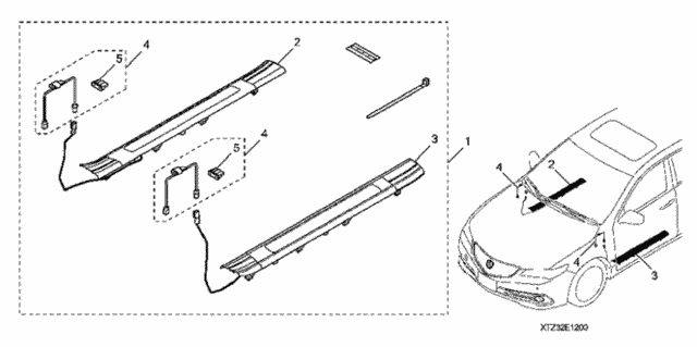 Illuminated Door Trim (1) for 2017 Acura TLX #0