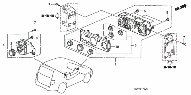 Heater Control (Manual) for 2005 Honda Pilot #0
