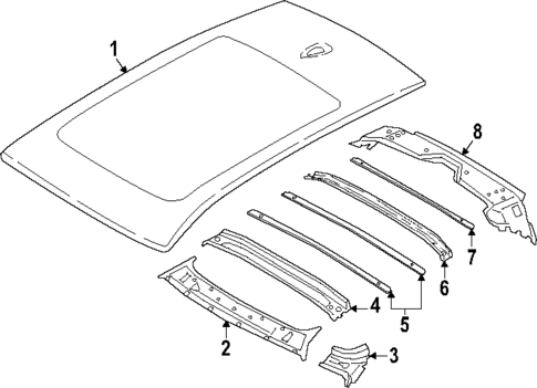 Roof & Components for 2023 BMW XM #0