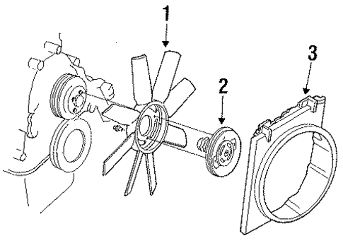 Cooling Fan for 1989 Ford Ranger #0