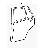 6700448070 - Body: Door Shell for Toyota: Highlander Image