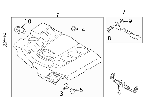 Engine Appearance Cover for 2012 INFINITI QX56 #0