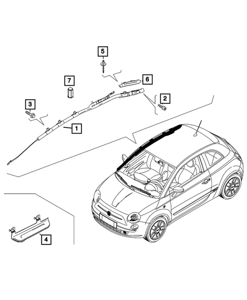 Air Bags for 2024 Fiat 500E #1