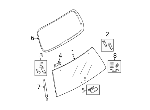 Glass - Lift Gate for 2007 Mercury Mountaineer #0