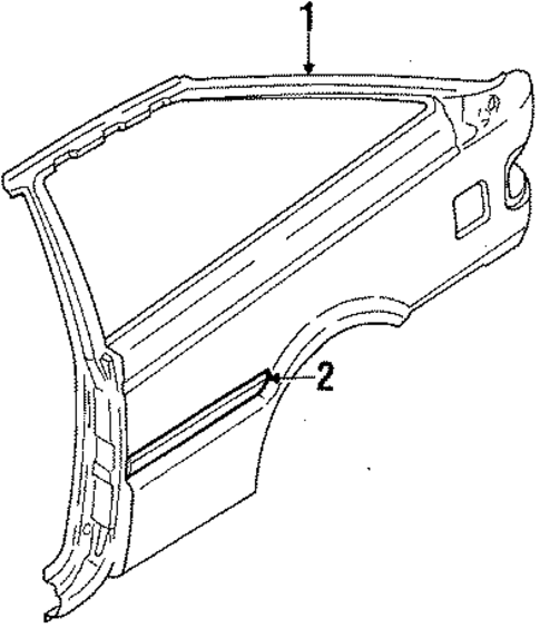 Quarter Panel & Components for 1989 Isuzu Impulse #0