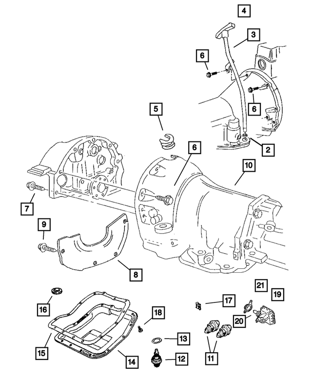 52107769AE - Automatic Transmission 4 Speed: Transmission Fluid Level Indicator for Mopar Image