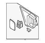 6G1Z17683C - Body: Mirror for FORD Image