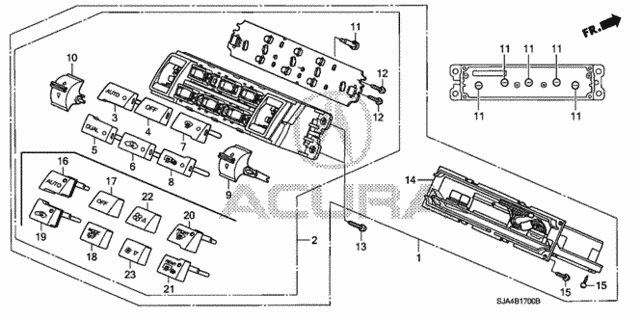 Auto Air Conditioner Control for 2011 Acura RL #0