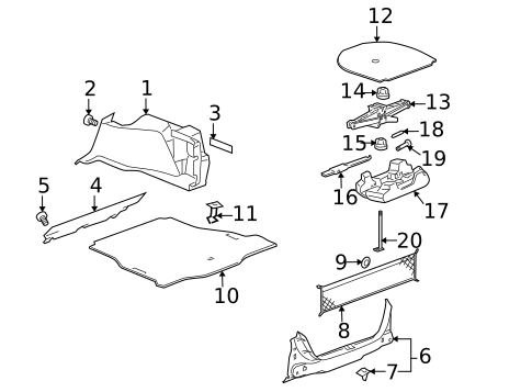 Interior Trim - Rear Body for 2008 Buick LaCrosse #1