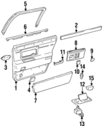 3532013 - Body: Door Window Switch for Cadillac: DeVille, Fleetwood, Seville Image