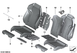 52108067301 - Seats: Cover M Sports Seat, Leather for BMW Image
