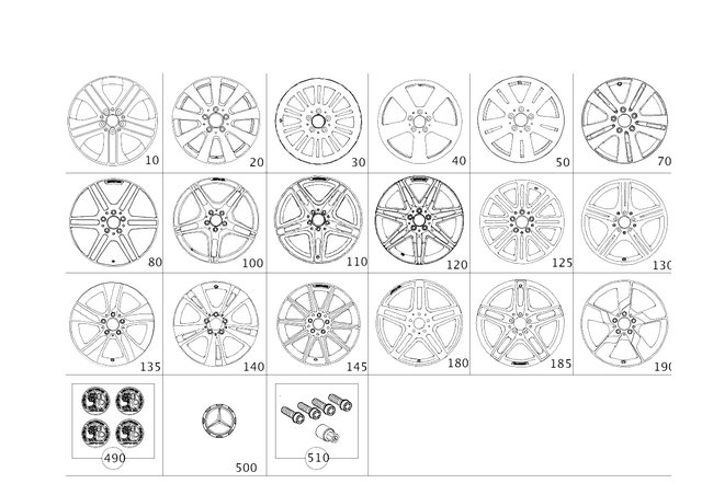 21240110009765 - Wheels and Accessories: Exchange Disk Wheel for Mercedes-Benz Image
