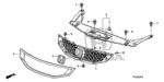 93903422G0 - Interior/Bumper: SCREW, TAPPING (3X10) for Honda Image