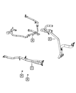55111457AB - Air Conditioners and Heaters: Heater Supply And Return Hose And Tube for Mopar Image