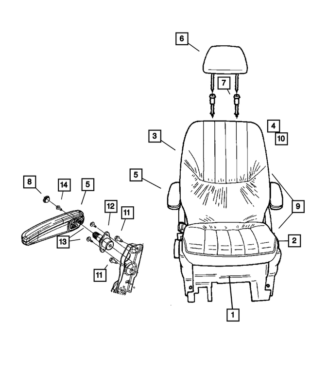 « 1AL831J1AA –  : Accoudoir Bouchon pour Mopar Image »