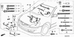 32110RAAA62 - Engine: WIRE HARNESS, ENGINE for Honda Image
