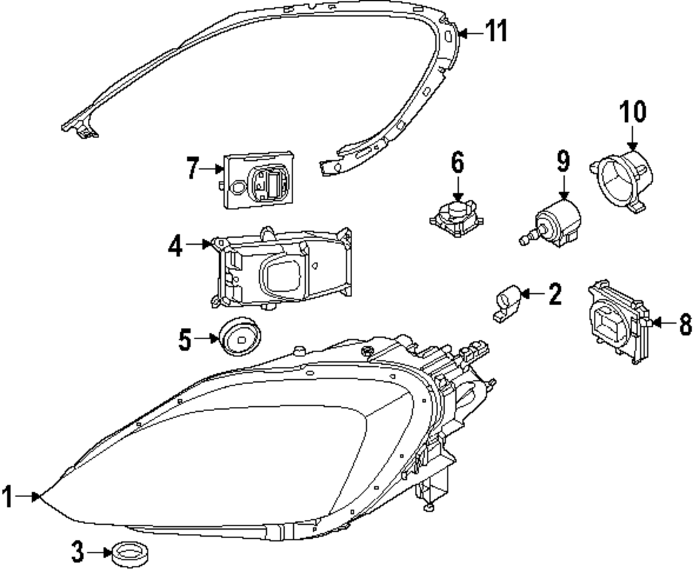 Led Headlight - Porsche (9Y0-941-754-G)