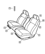 UV621DVBA - : Front Seat Back, Right for Mopar Image