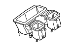 2968304700 - HVAC: HVAC Duct Adapter for Mercedes-Benz Image