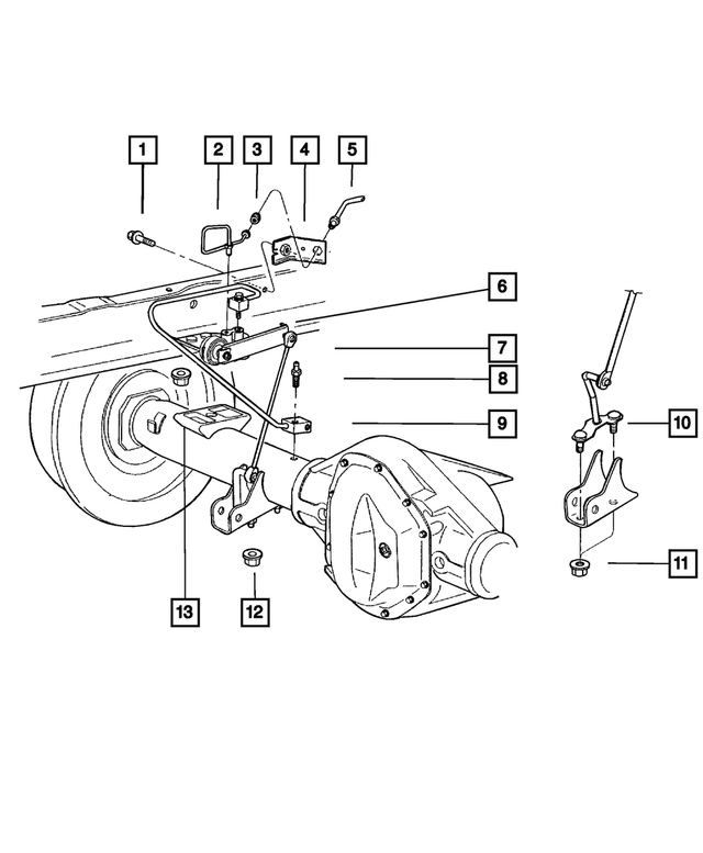 6100296 - Service Brakes: Hex Head Bolt for Mopar Image