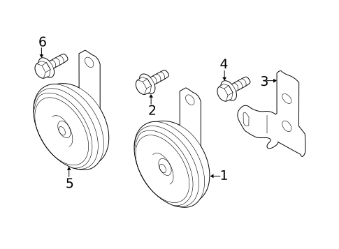 Horn for 2023 Subaru Crosstrek #0