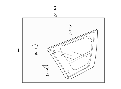 Glass & Hardware for 2007 Mitsubishi Outlander #0