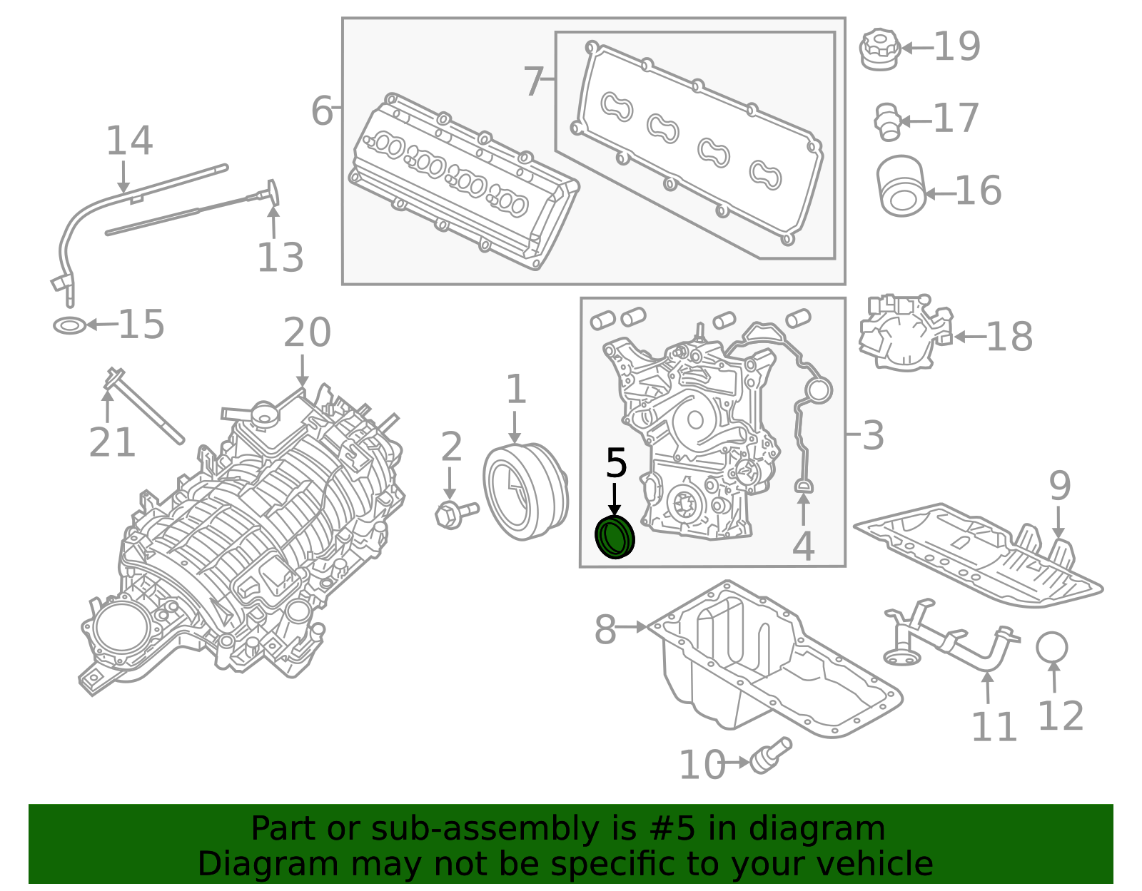 53230a Rear Rear Main Seal Retainer 53021335AE | Indiana Mopar