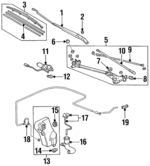 76610SL5A01 - Body: Wiper Arm for Acura Image