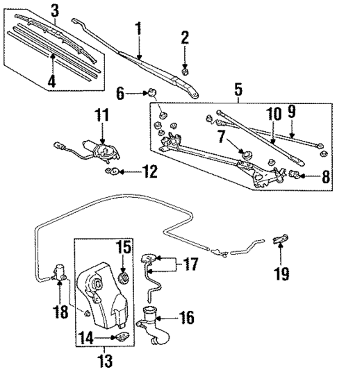 Wiper & Washer Components for 1997 Acura TL #0