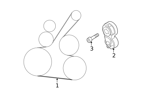 Belts & Pulleys for 2009 Nissan Versa #0