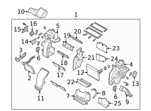 Evaporator & Heater Components for 2012 Kia Sorento #0
