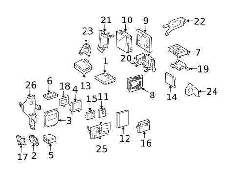 Control Components for 2013 Mercedes-Benz S350 #4