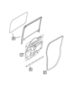 68400040AA - Doors, Door Mirrors and Related Parts: Lower Seal, Right for Mopar Image