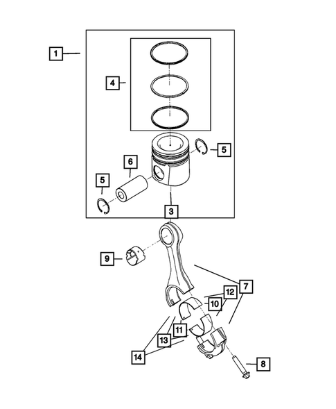 Crankshaft, Piston, Drive Plate, Flywheel, and Damper for 2010 Dodge Ram 3500 #1