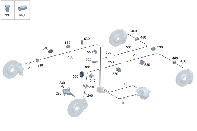 247420580064 - : Brake Hose for Mercedes-Benz Image