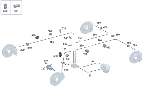 Brake Lines for 2024 Mercedes-Benz EQB 350 #0