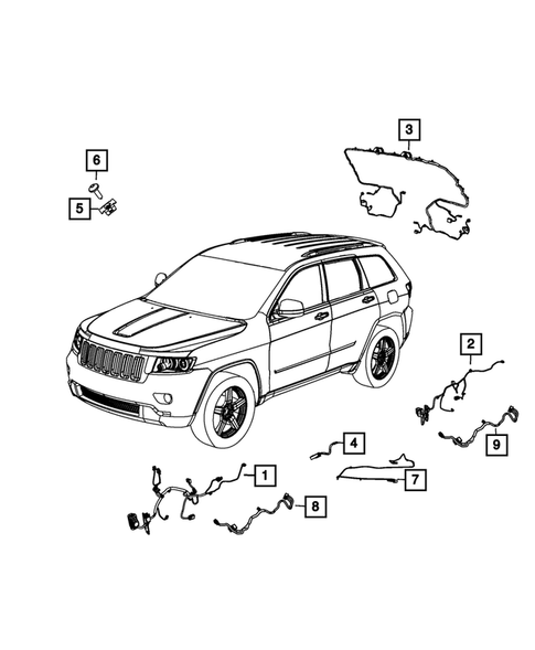 Wiring, Body and Accessories for 2021 Jeep Grand Cherokee #0