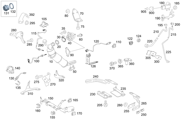 2214904259 - : Exhaust Line for Mercedes-Benz Image