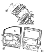 5020274AC - Body Sheet Metal Except Doors: Sealing Tape for Chrysler: Town &amp; Country | Dodge: Grand Caravan | Ram: C/V Image
