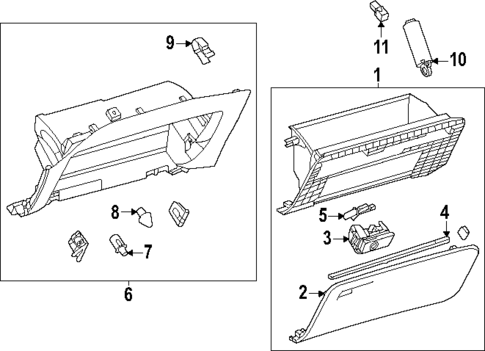 Glove Box for 2025 Lexus TX550h+ #0