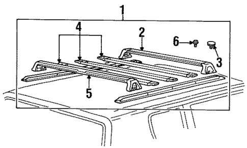 Luggage Carrier for 1986 Ford Taurus #0
