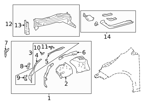 Structural Components & Rails for 2025 Toyota Corolla Cross #0