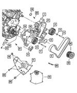 4892136AA - Engine 3.5L Six Cylinder: Timing Case Cover, Inner for Mopar Image