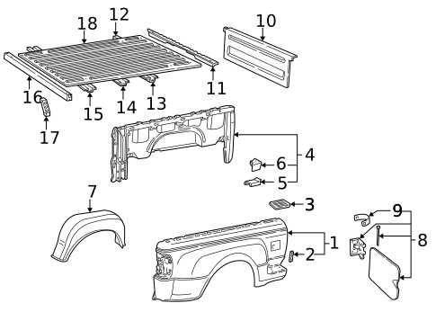 Front & Side Panels for 1999 Ford Ranger #1