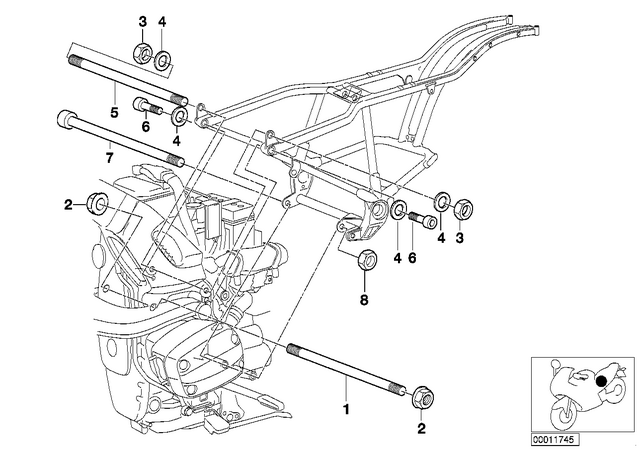 46512331643 - : Pin - L=275Mm for BMW-Motorrad Image