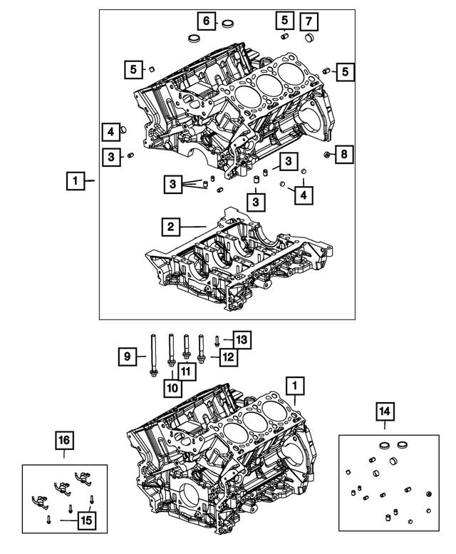 « 68229157AA – 3.0L Turbo Diesel; Engine : Moteur, Cylindres Bloc pour Mopar Image »