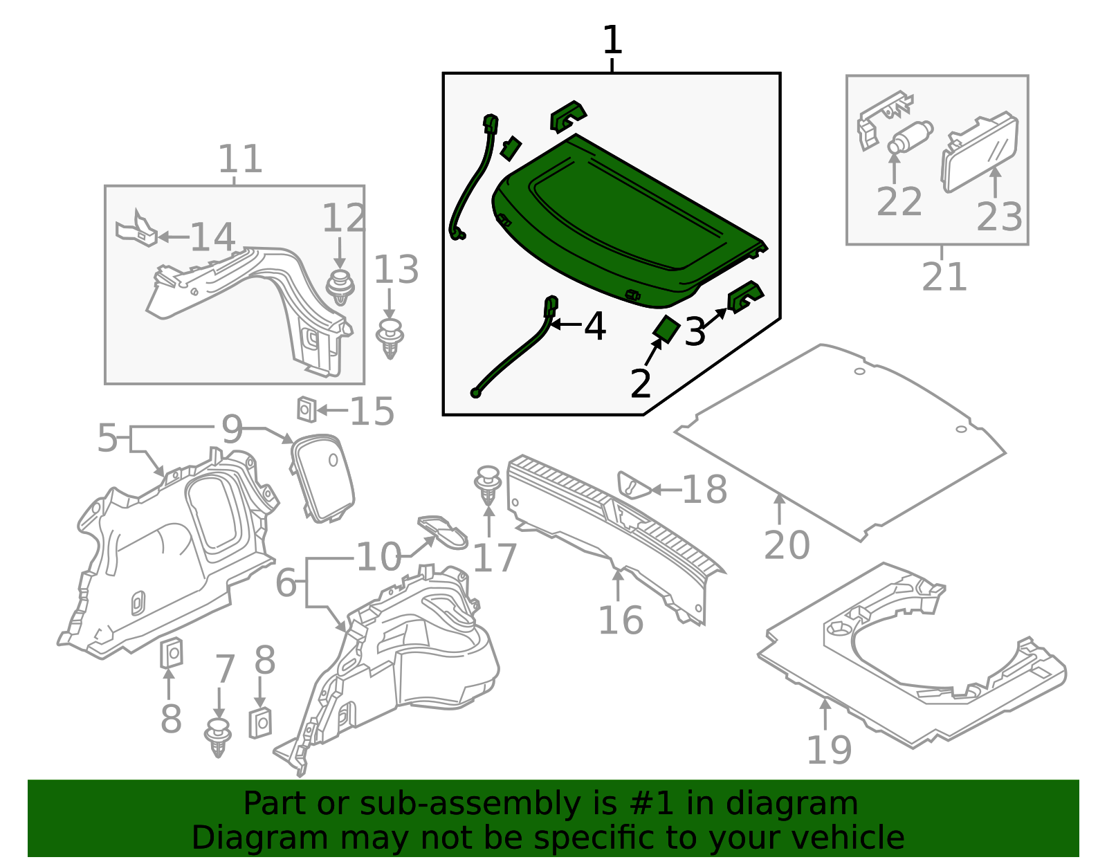 BHN9-68-310A-02 - Luggage Cover - 2014-2018 Mazda 3 | Mazda Swag