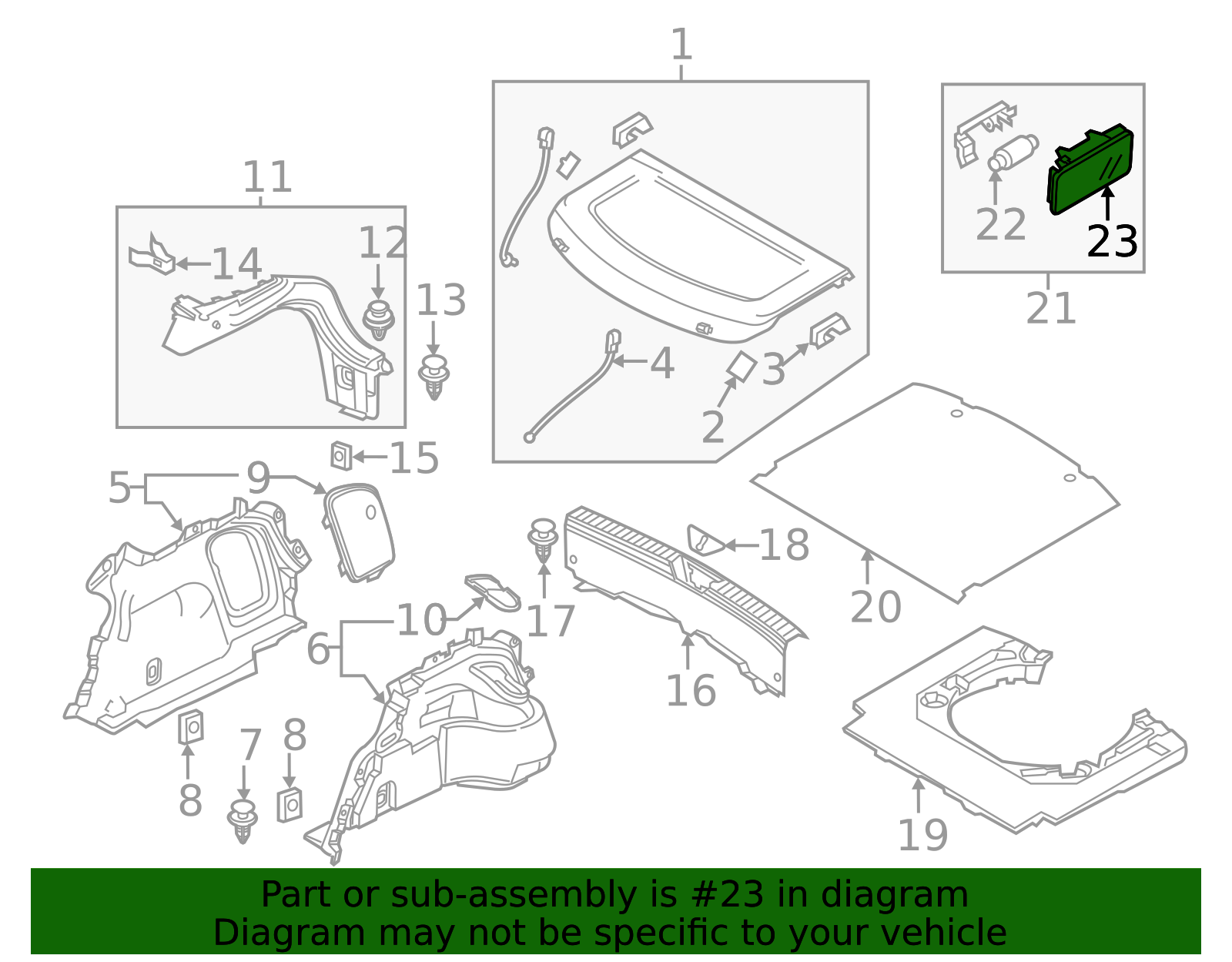 D651-51-441A - Cargo Lamp Lens - 2010-2021 Mazda | Mazda Swag