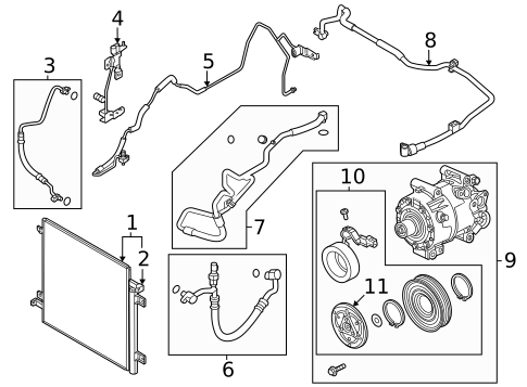 A/C Clutch & Compressor for 2025 Mazda CX-70 #0