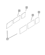 68516407AA - Glass: Quarter Window Glass, Right for Mopar Image